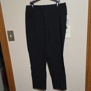 Alfred Dunner Black Straight Leg Ankle Pants